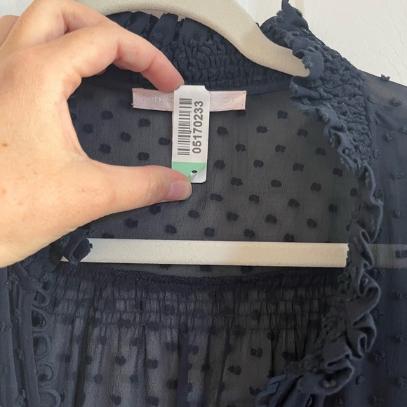 Rebecca Taylor Navy Blue Dress size 12 - Picture 3 of 4